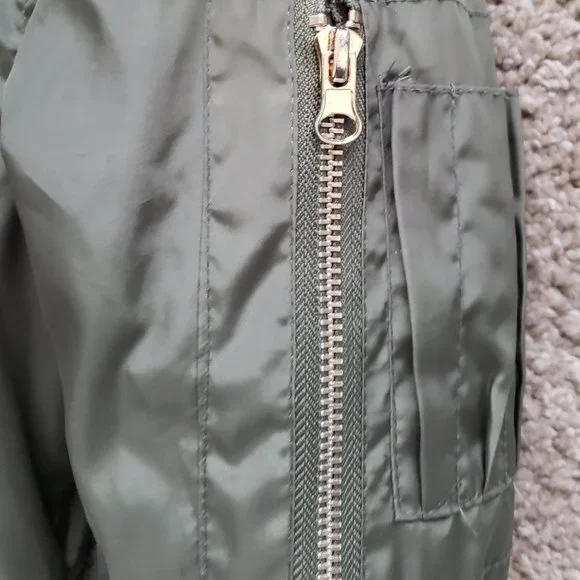 Pink Latte Girl’s Jacket Size: M (8/10) Army Green/Orange - Picture 5 of 9